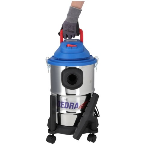 Odkurzacz warsztatowy 1200w 20l filtr baweł. worek