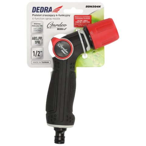 Pistolet zraszający 4-funkcyjny turbo thumb control