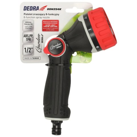 Pistolet zraszający 8-funkcyjny turbo thumb control