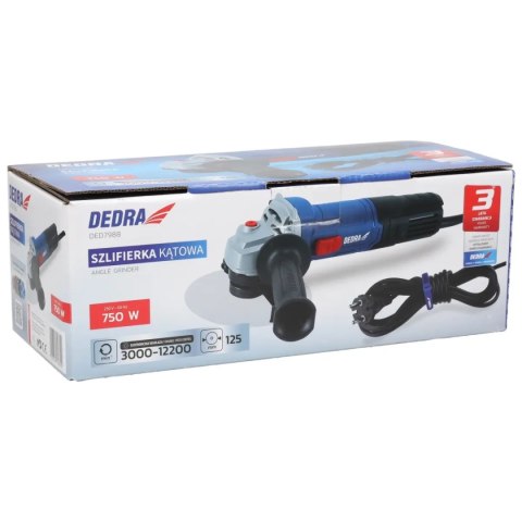 Szlifierka kątowa 125mm 750w z regulacją obrotów