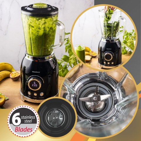 Blender kielichowy, wyświetlacz led,smoothie mikser kruszy lód,1,5l