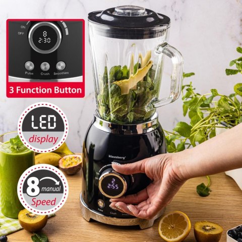 Blender kielichowy, wyświetlacz led,smoothie mikser kruszy lód,1,5l