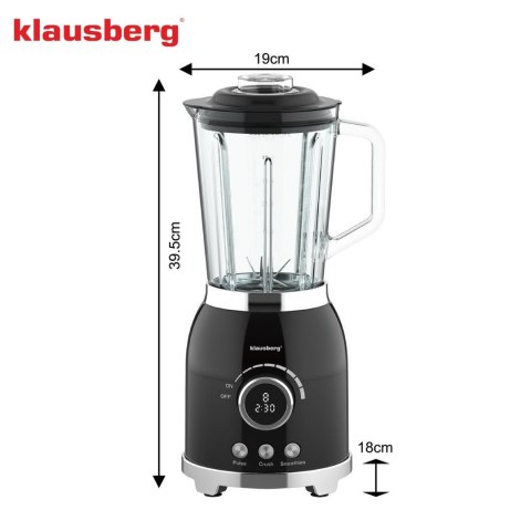 Blender kielichowy, wyświetlacz led,smoothie mikser kruszy lód,1,5l