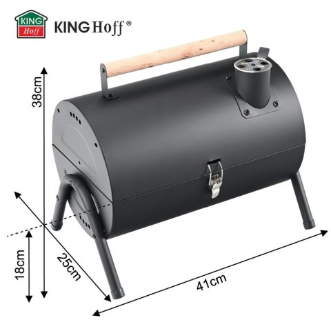 Grill ogrodowy, węglowy, przenośny, turystyczny, kinghoff