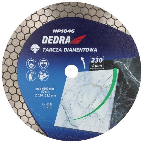Tarcza diamentowa 230mm plaster miodu