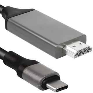 - kabel przewód adapter przejściówka usb-c 3.1 typ c do hdmi 4k mhl 200cm -e494-1