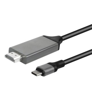- kabel przewód adapter przejściówka usb-c 3.1 typ c do hdmi 4k mhl 200cm -e494-1