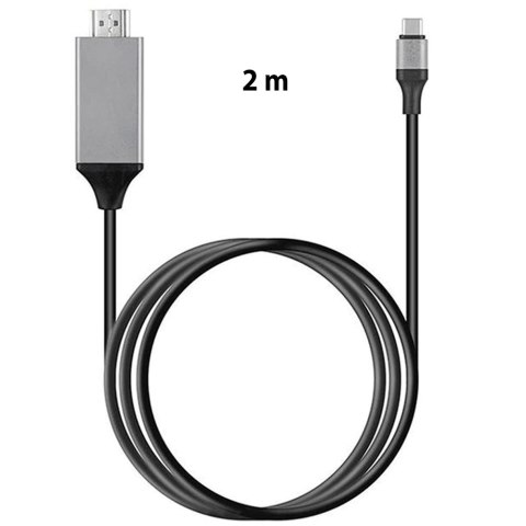 - kabel przewód adapter przejściówka usb-c 3.1 typ c do hdmi 4k mhl 200cm -e494-1