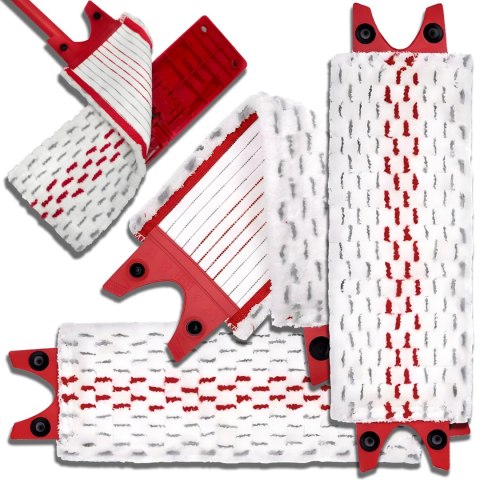 3x nakładka wkład do mopa vileda ultramax płaskiego mikrofibra końcówka