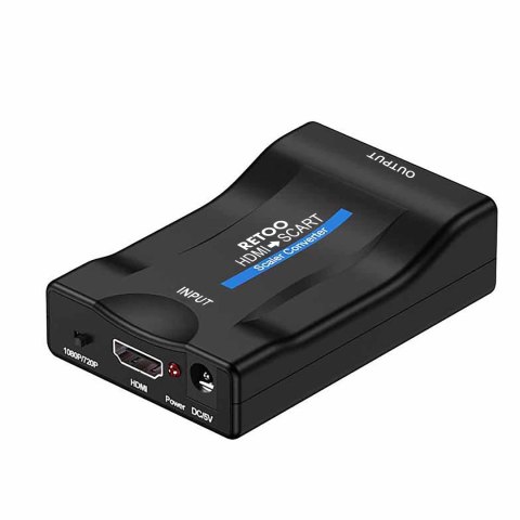 Adapter konwerter hdmi do scart przejściówka sygnalu eurozłącze av euro fhd -e281