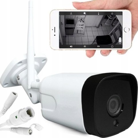 Bezprzewodowa kamera wifi ip zewnętrzna 1080p full hd 2mpx alarm monitoring