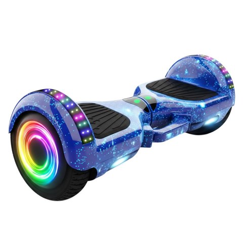 Deskorolka elektryczna hoverboard 6,5' cala deska bluetooth głośniki 250w - niebieska e031-1
