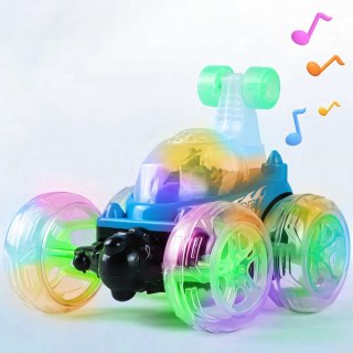 Duży samochód sterowany kaskader twister auto - d031 niebieski