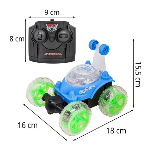 Duży samochód sterowany kaskader twister auto - d031 niebieski