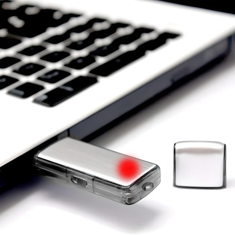Dyktafon szpiegowski mini podsłuch pendrive rejestrator głosu usb 8gb 16h -e285