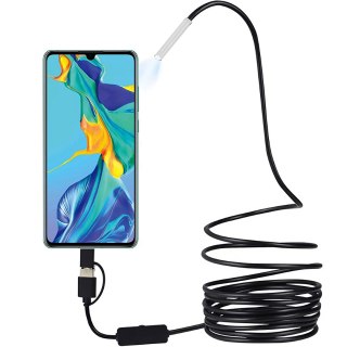 Endoskop 3,9mm hd kamera inspekcyjna android usb-c