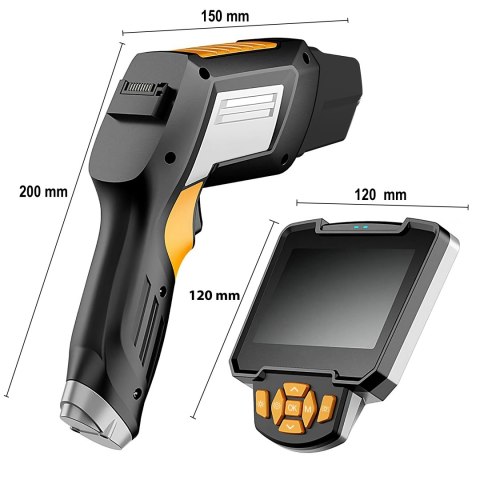 Kamera inspekcyjna endoskop 1m 4,3"" 8mm full hd-e697