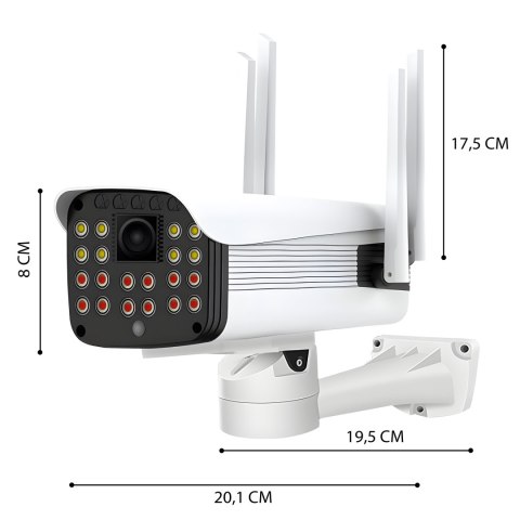 Kamera wifi ip bezprzewodowa zewnętrzna 2mp full hd 1080p smart detekcja sd