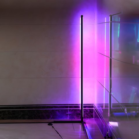 Lampa narożna podłogowa stojąca rgb led pilot aplikacja music sensor 150cm