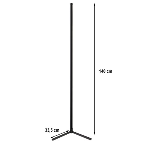 Lampa narożna podłogowa stojąca rgb led pilot aplikacja music sensor 150cm