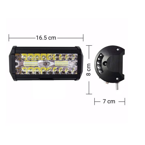 Lampa robocza halogen led 120w szperacz naświetlacz wodoodporna 40 diod
