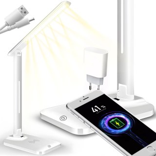 Lampka led biurkowa szkolna ładowarka indukcja