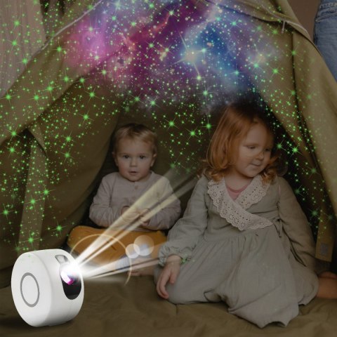 Lampka nocna led projektor gwiazd star nieba laserowy rzutnik + pilot