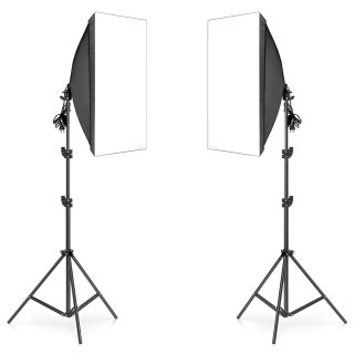 Lampy fotograficzne statyw softbox 50x70cm -e230 - inne żarówki