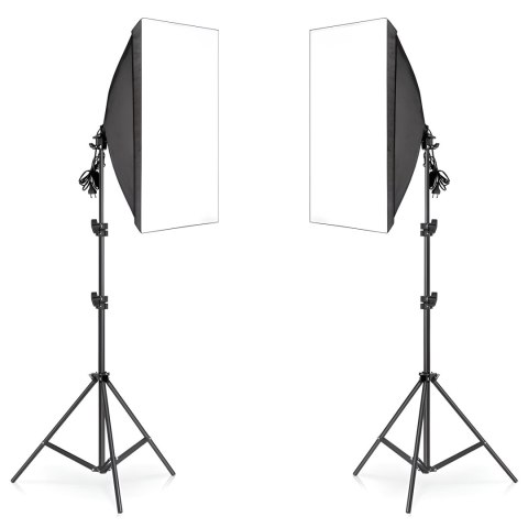 Lampy fotograficzne statyw softbox 50x70cm -e230 - inne żarówki