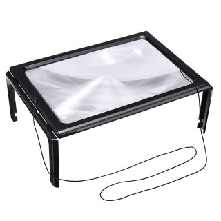 Lupa do czytania a4 led podświetlana szkło 3x powiększające do czytania