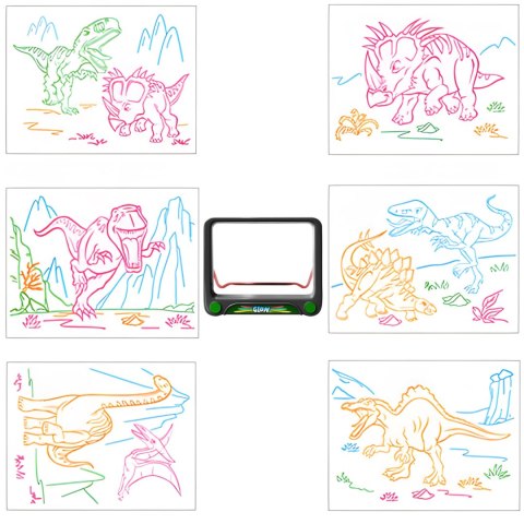 Magiczna tablica 3d led podświetlana do rysowania tablet dla dzieci +mazaki