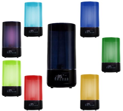 Nawilżacz powietrza automatyczny aromaterapia higrometr 3w1 4,5l led pilot