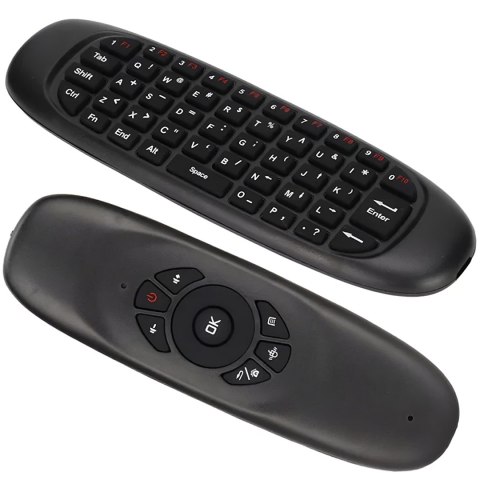 Pilot do tv klawiatura myszka bezprzewodowa na ruch usb smart tv 10m 3w1 -e235