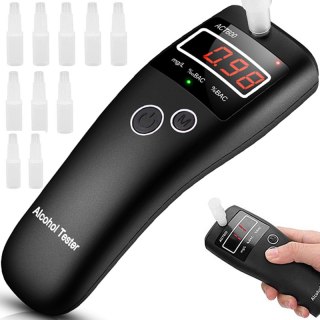 Precyzyjny alkomat kalibracje 5x ustniki tester -e263