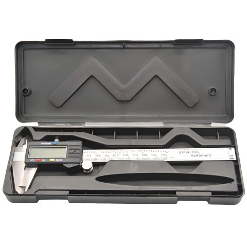 Suwmiarka dokładna elektroniczna cyfrowa pomiarowa lcd 150 mm etui metalowa