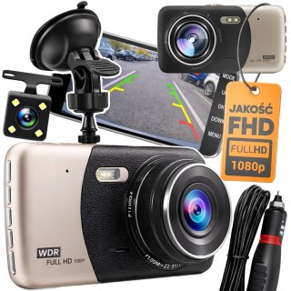 Wideorejestrator samochodowy kamera cofania fullhd