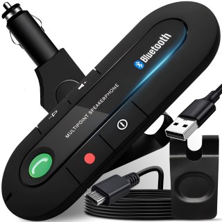 Zestaw głośnomówiący samochodowy bluetooth 5.0 -m012
