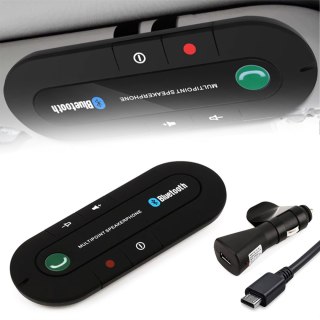 Zestaw głośnomówiący samochodowy bluetooth 5.0 -m012