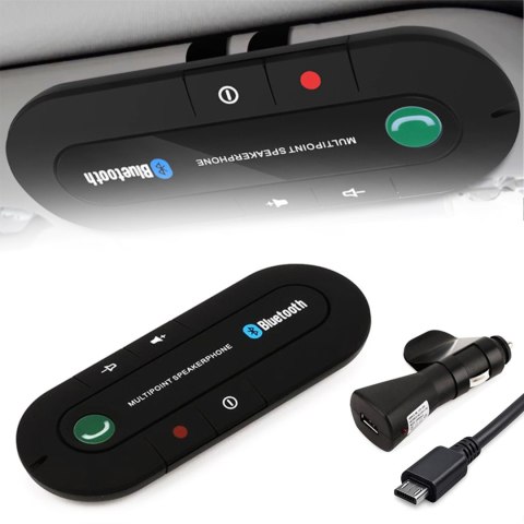 Zestaw głośnomówiący samochodowy bluetooth 5.0 -m012