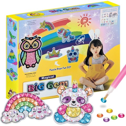 Zestaw naklejek do rysowania diamentami / diamond painting kit