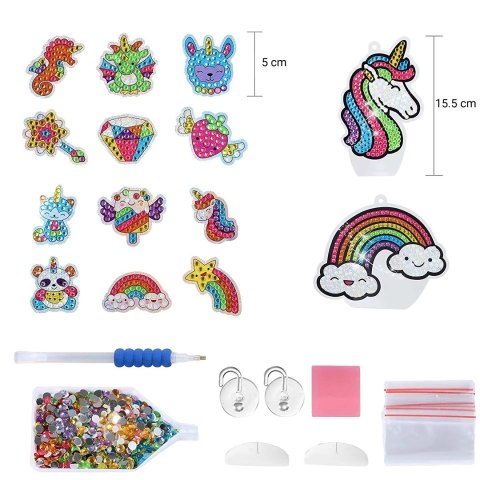 Zestaw naklejek do rysowania diamentami / diamond painting kit