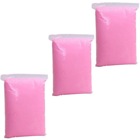 Zestaw piasek kinetyczny 3kg foremki basen zabawki - d007-1 różowy piasek (3kg, łopatka, formki, basen)