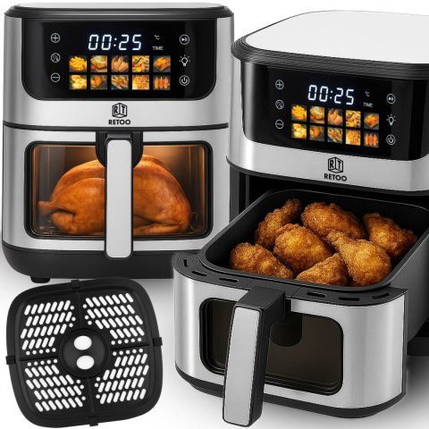 A-d frytkownica beztłuszczowa duża 5,5l piekarnik 1800 w air fryer 7 programów -or1102