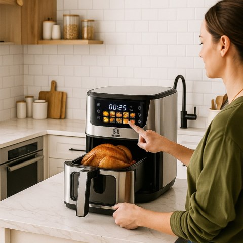 A-d frytkownica beztłuszczowa duża 5,5l piekarnik 1800 w air fryer 7 programów -or1102