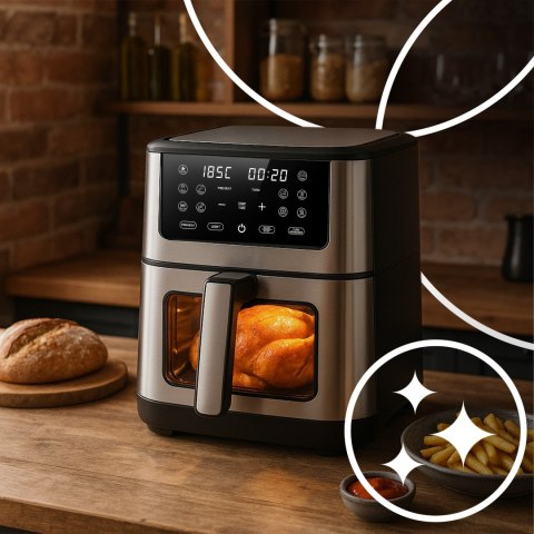 Air fryer xxl frytkownica beztłuszczowa 8l 1800w - or1291