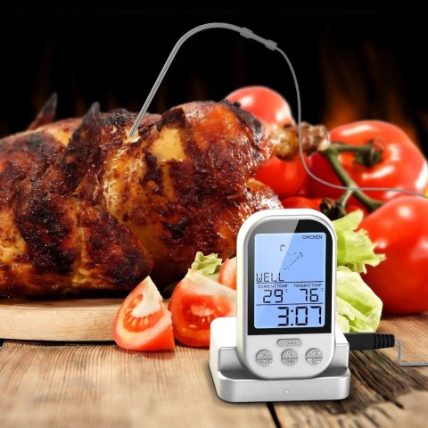 Bezprzewodowy termometr do grilla wędzarni dom lcd