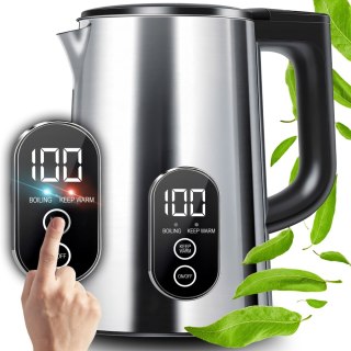 Czajnik elektryczny z regulacją temperatury 1,8l dotykowystalowy 1800w
