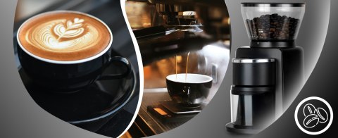 Elektryczny młynek do kawy żarnowy 180w automatyczny + 52 poziomy mielenia