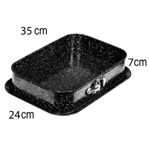 Forma do pieczenia tortownica blacha prostokątna non-stick stal nierdzewna
