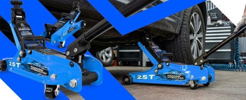 Podnośnik samochodowy hydrauliczny warsztatowy lewarek żaba 2,5t z walizką mr178